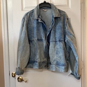 VTG 80’s Acid Wash Blue Denim Jean Jacket